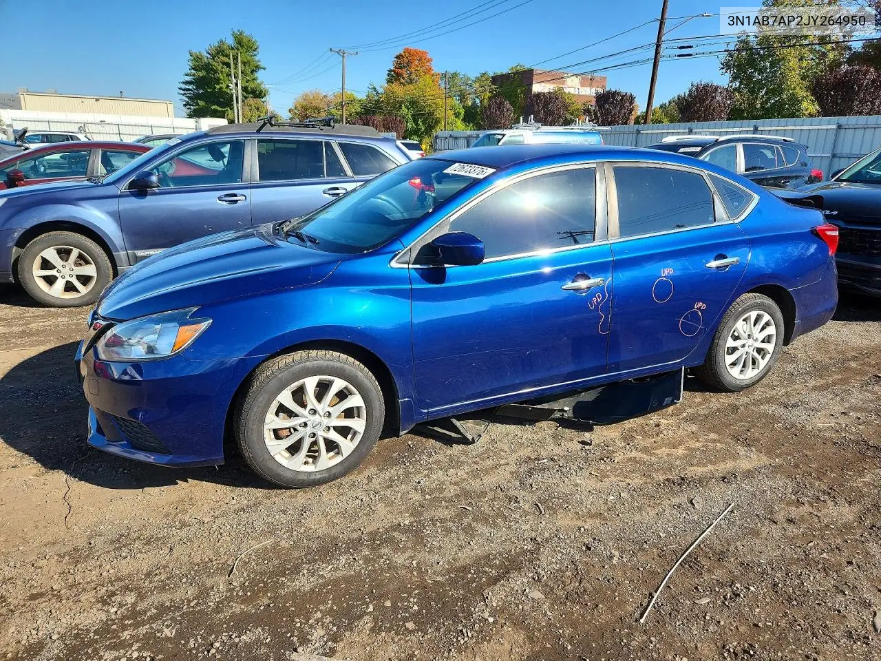 NISSAN SENTRA 2018, VIN 3N1AB7AP2JY264950