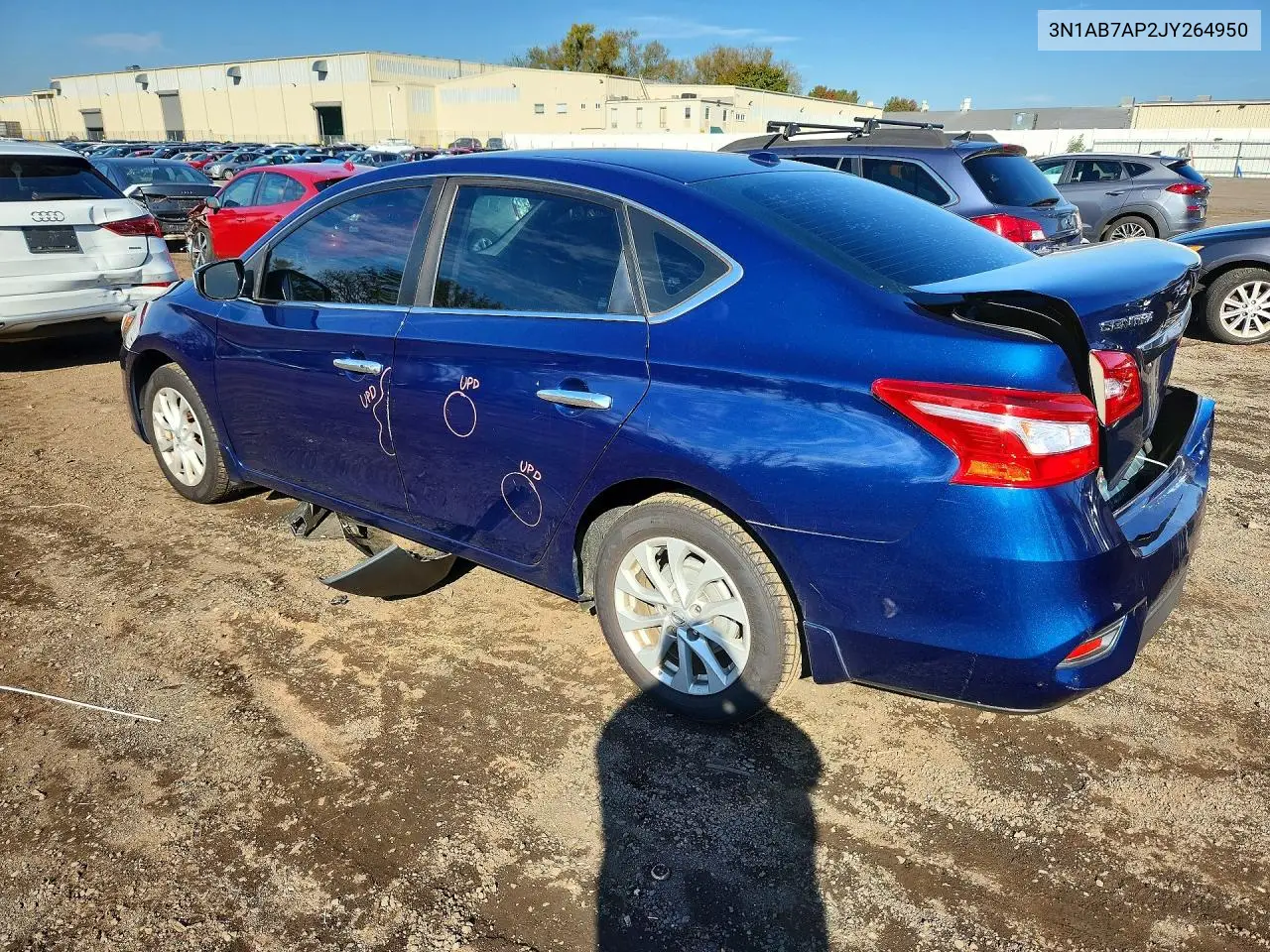 2018 NISSAN SENTRA VIN 3N1AB7AP2JY264950 — фото 2