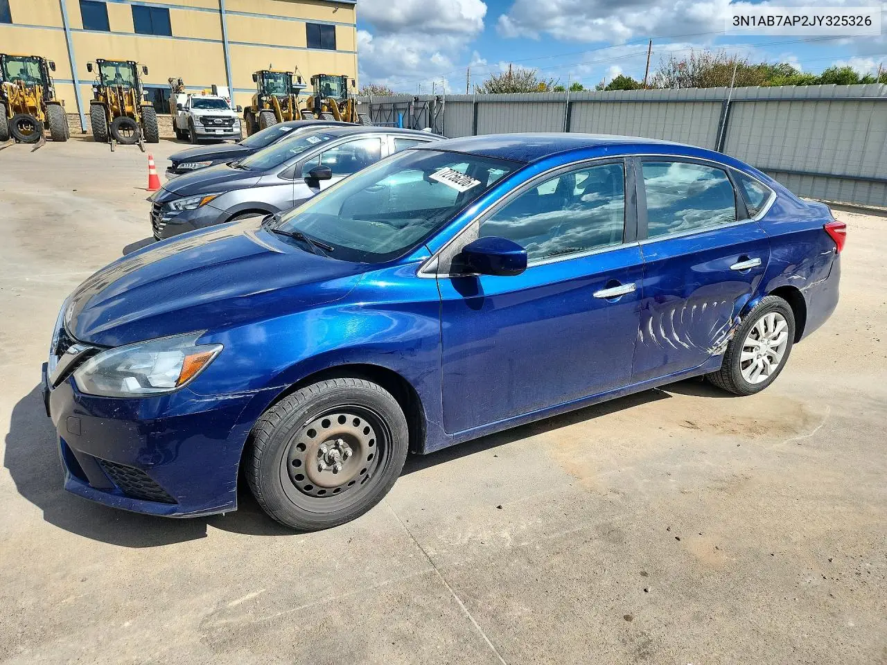NISSAN SENTRA 2018, VIN 3N1AB7AP2JY325326