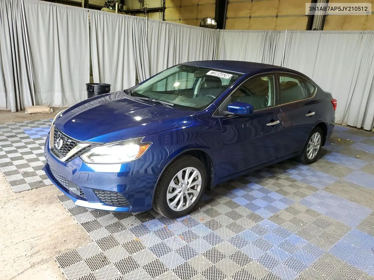NISSAN SENTRA 2018, VIN 3N1AB7AP5JY210512