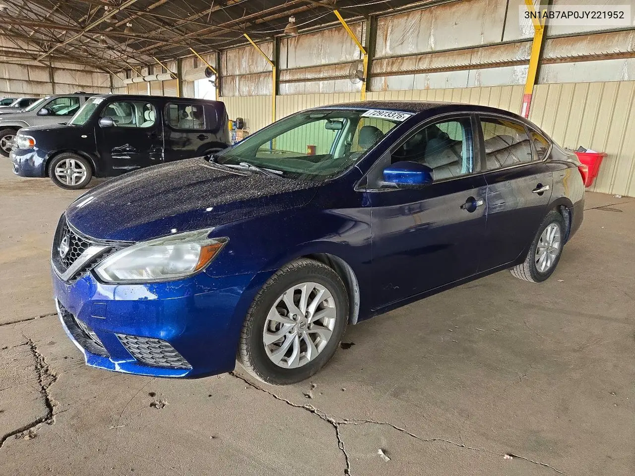 NISSAN SENTRA 2018, VIN 3N1AB7AP0JY221952