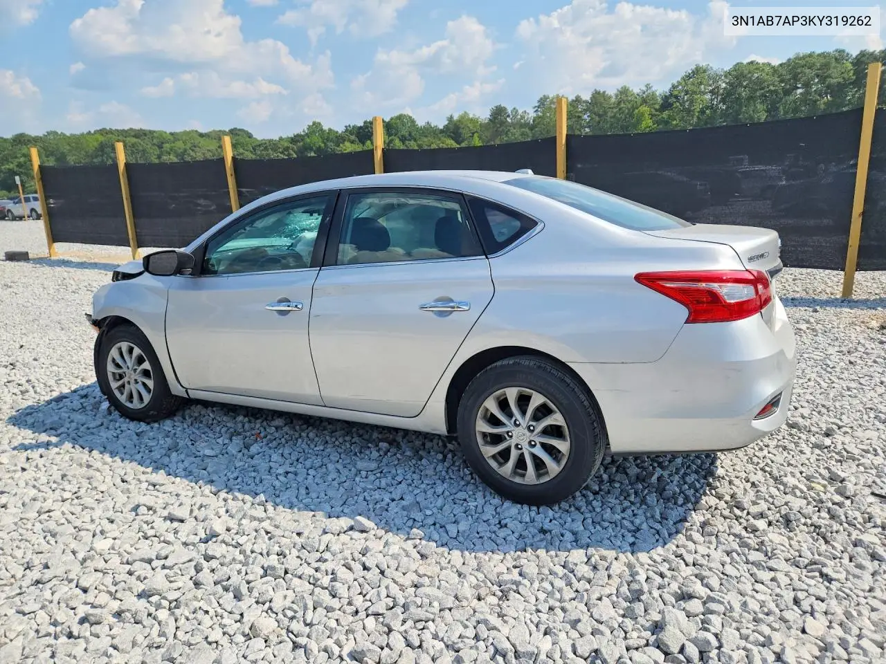 2019 NISSAN SENTRA VIN 3N1AB7AP3KY319262 — фото 2