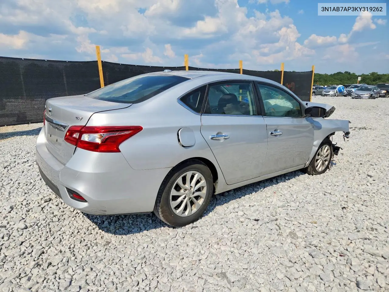 2019 NISSAN SENTRA VIN 3N1AB7AP3KY319262 — фото 3