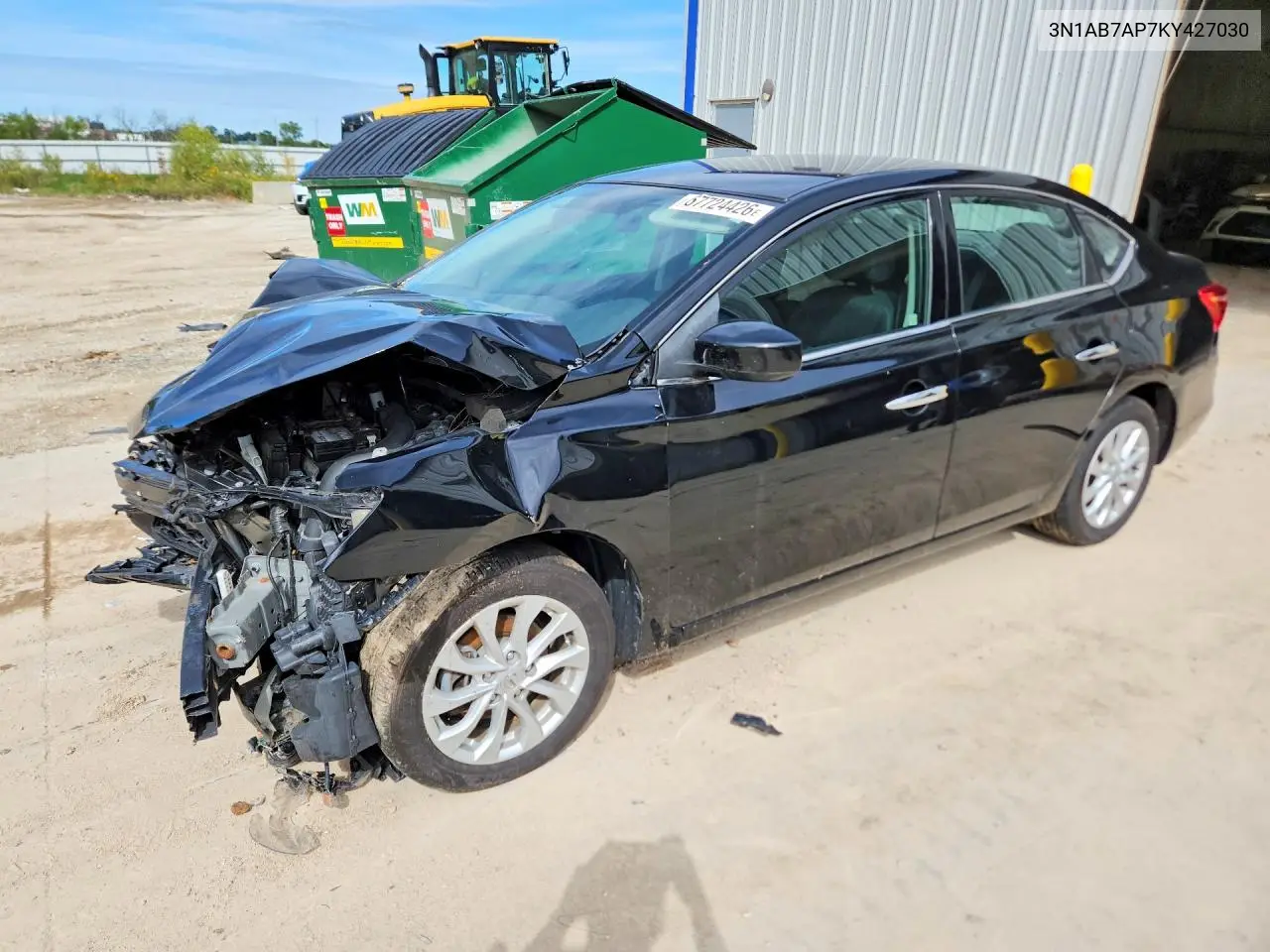 NISSAN SENTRA 2019, VIN 3N1AB7AP7KY427030