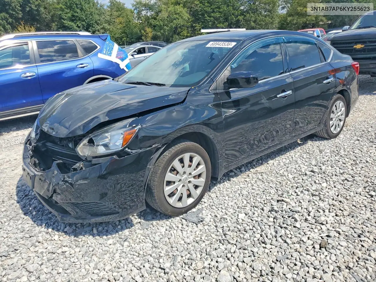 NISSAN SENTRA 2019, VIN 3N1AB7AP6KY255623