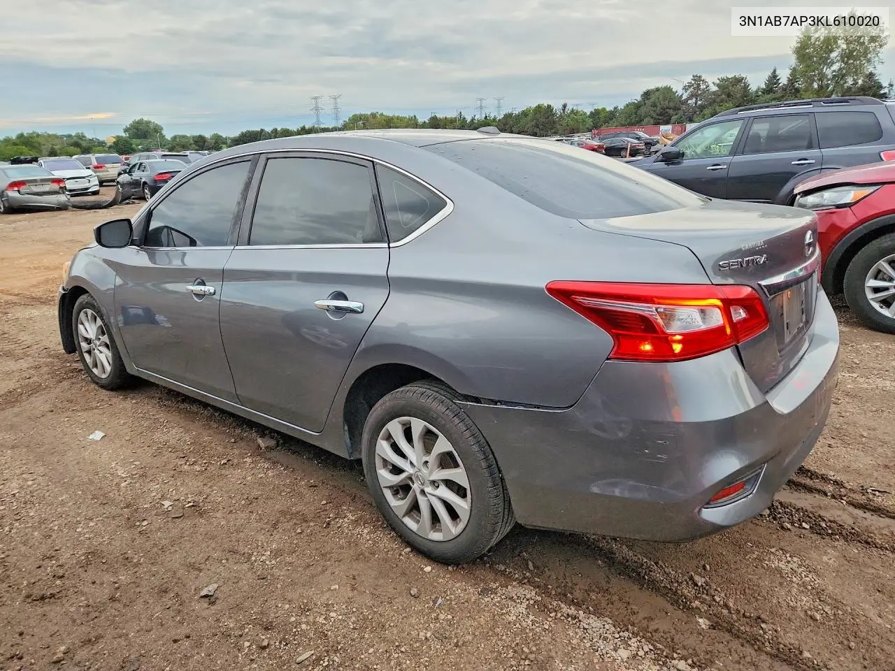 2019 NISSAN SENTRA VIN 3N1AB7AP3KL610020 — фото 2