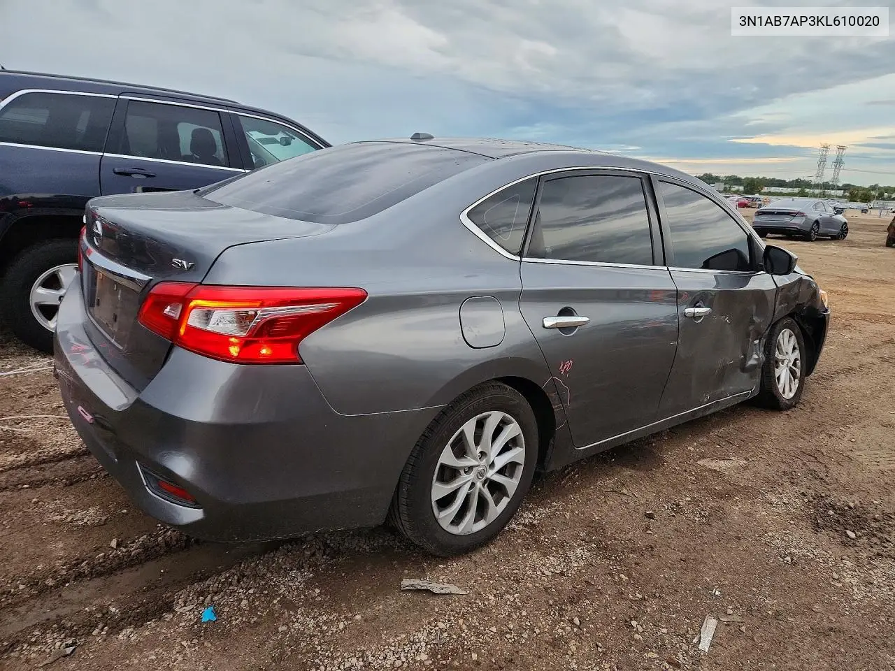 2019 NISSAN SENTRA VIN 3N1AB7AP3KL610020 — фото 3