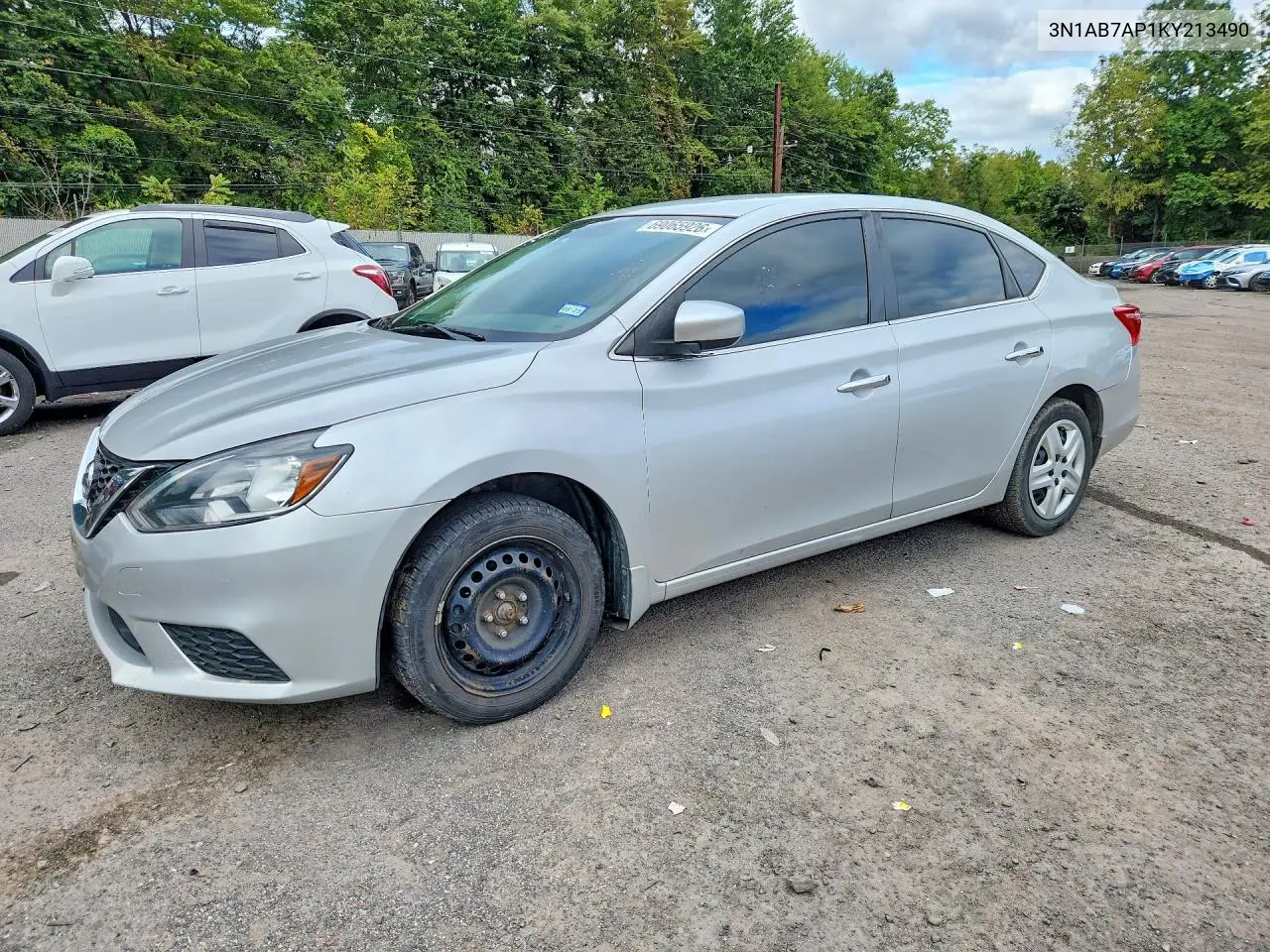 NISSAN SENTRA 2019, VIN 3N1AB7AP1KY213490