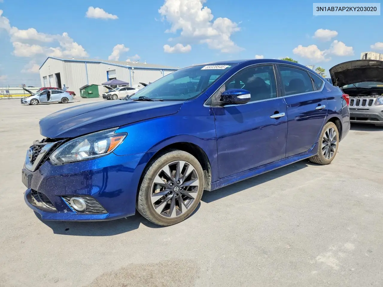 NISSAN SENTRA 2019, VIN 3N1AB7AP2KY203020