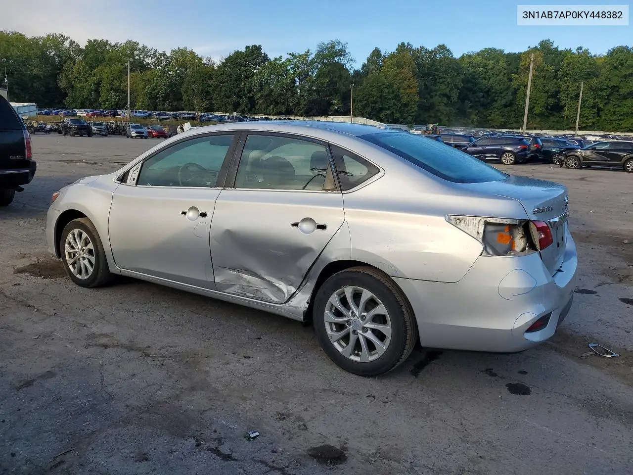 2019 NISSAN SENTRA VIN 3N1AB7AP0KY448382 — фото 2