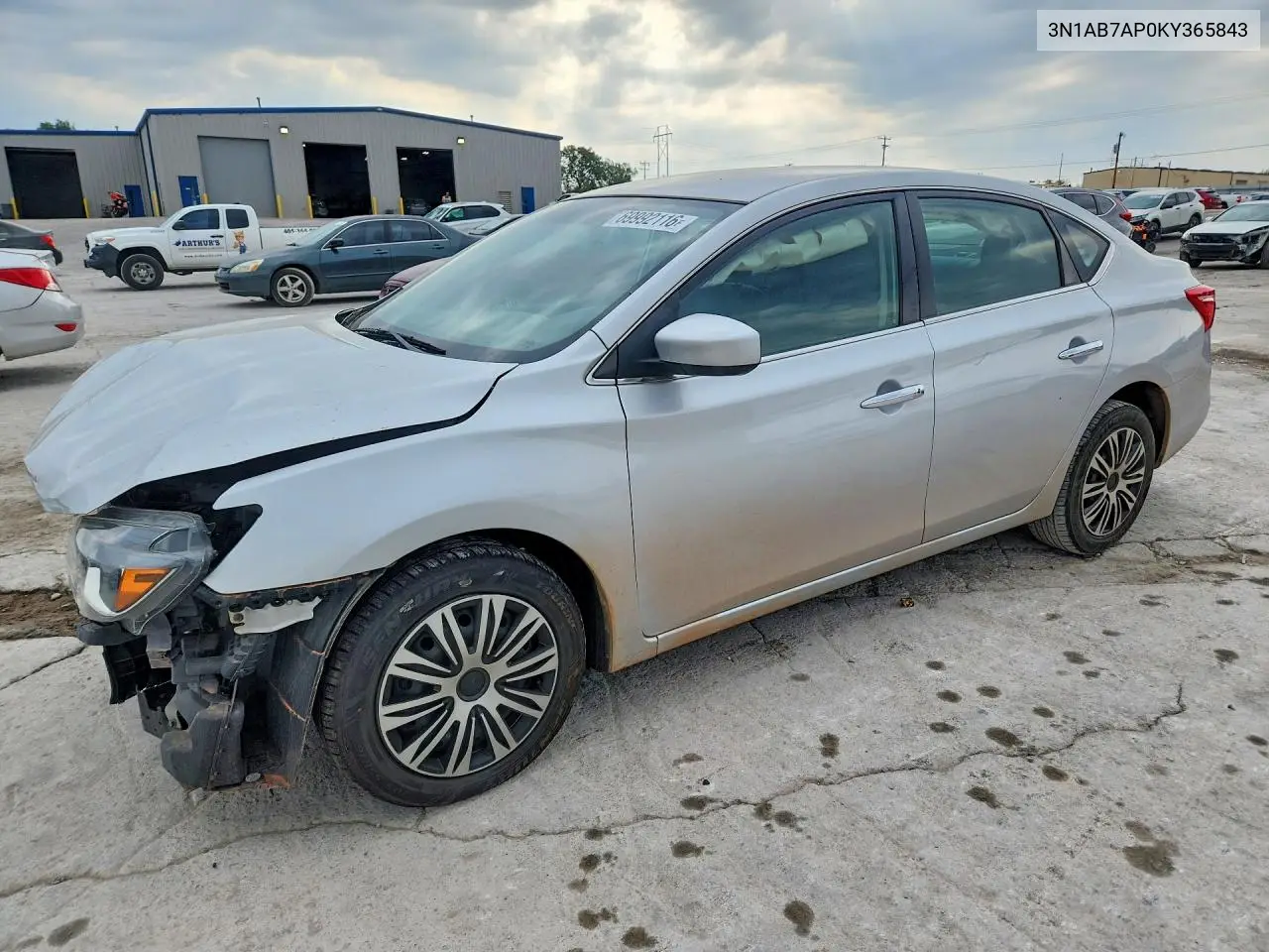 NISSAN SENTRA 2019, VIN 3N1AB7AP0KY365843