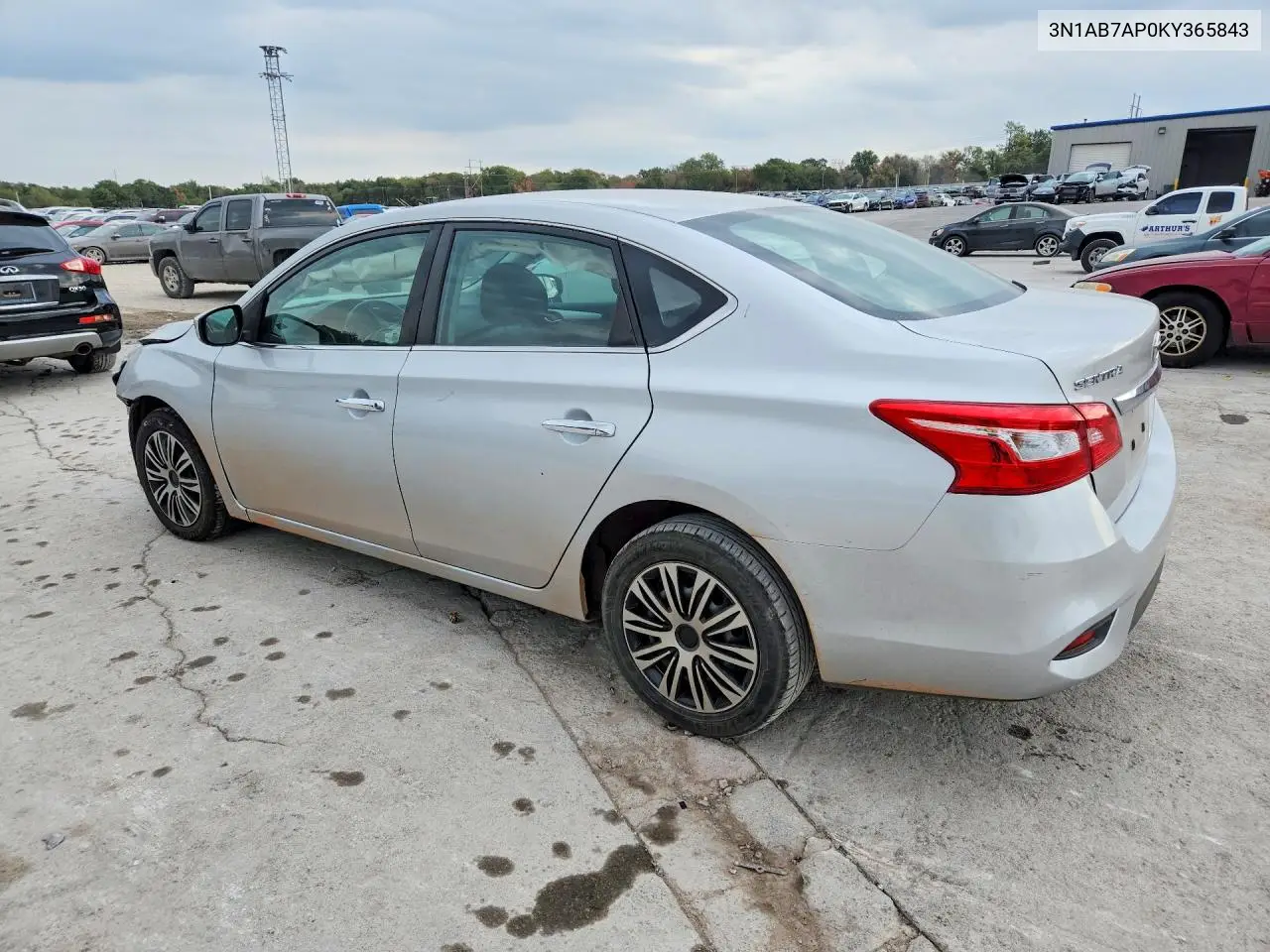 2019 NISSAN SENTRA VIN 3N1AB7AP0KY365843 — фото 2