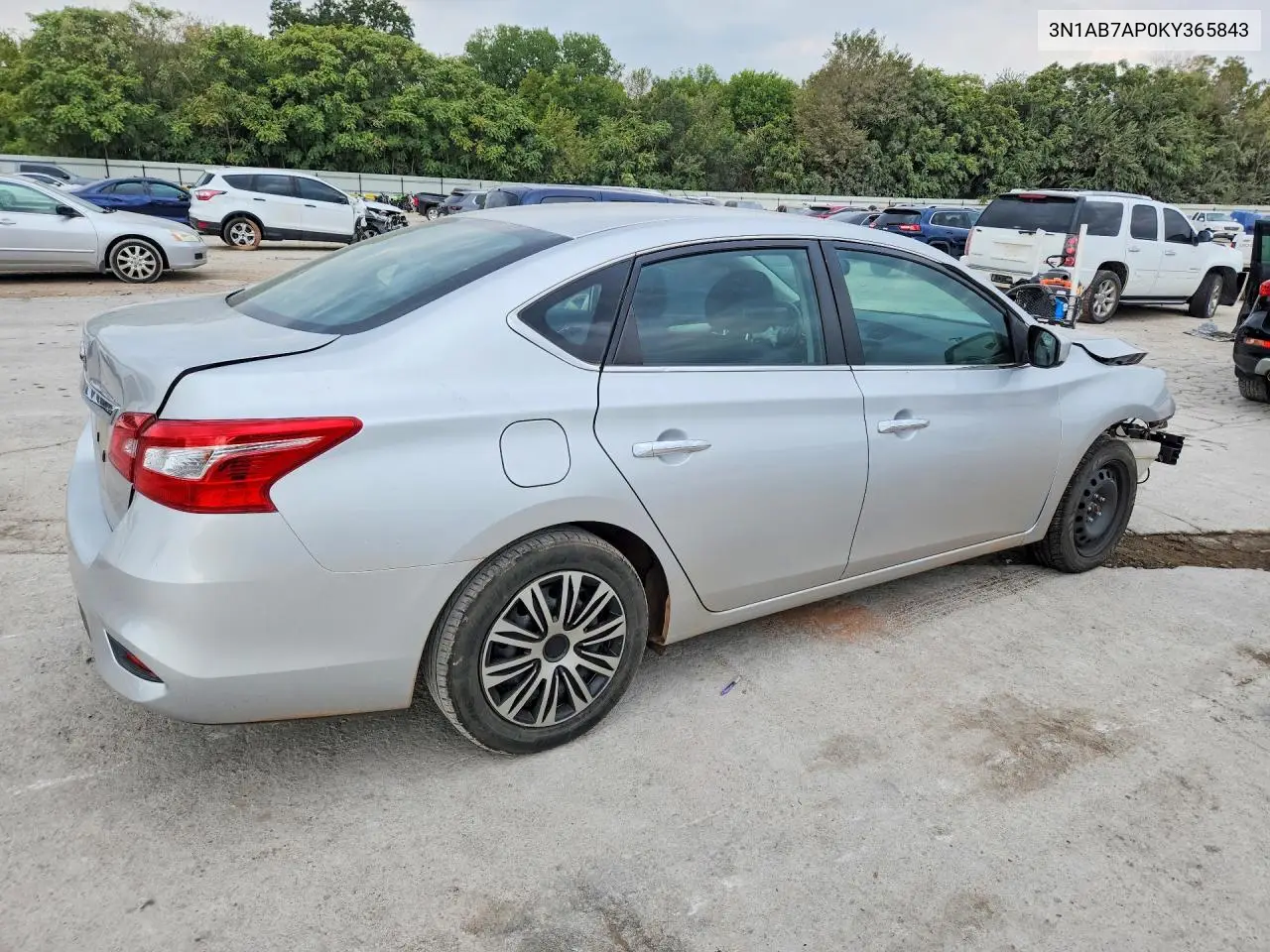 2019 NISSAN SENTRA VIN 3N1AB7AP0KY365843 — фото 3