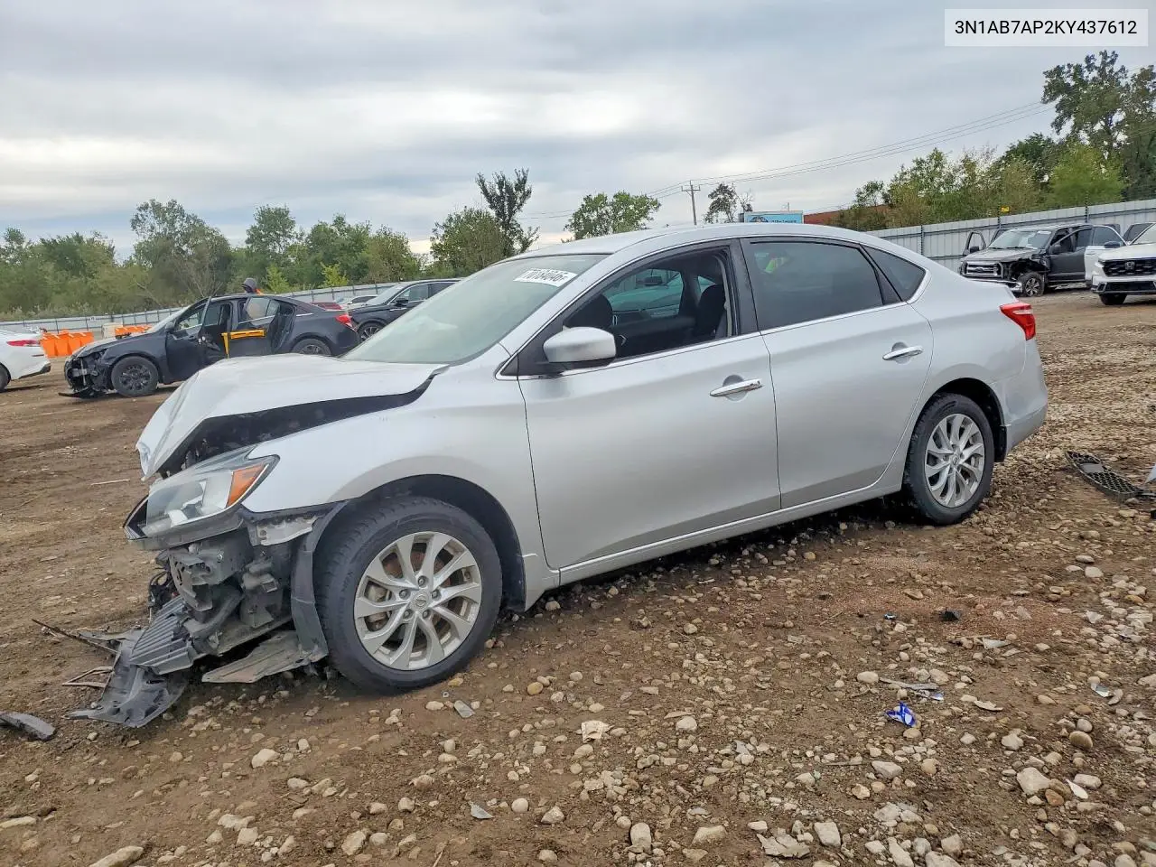 NISSAN SENTRA 2019, VIN 3N1AB7AP2KY437612