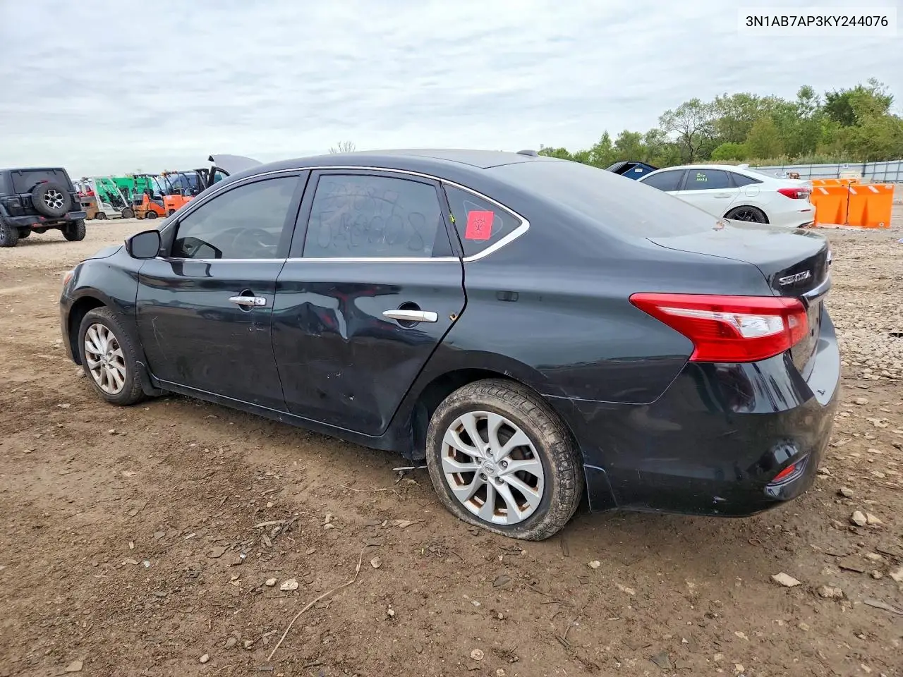 2019 NISSAN SENTRA VIN 3N1AB7AP3KY244076 — фото 2