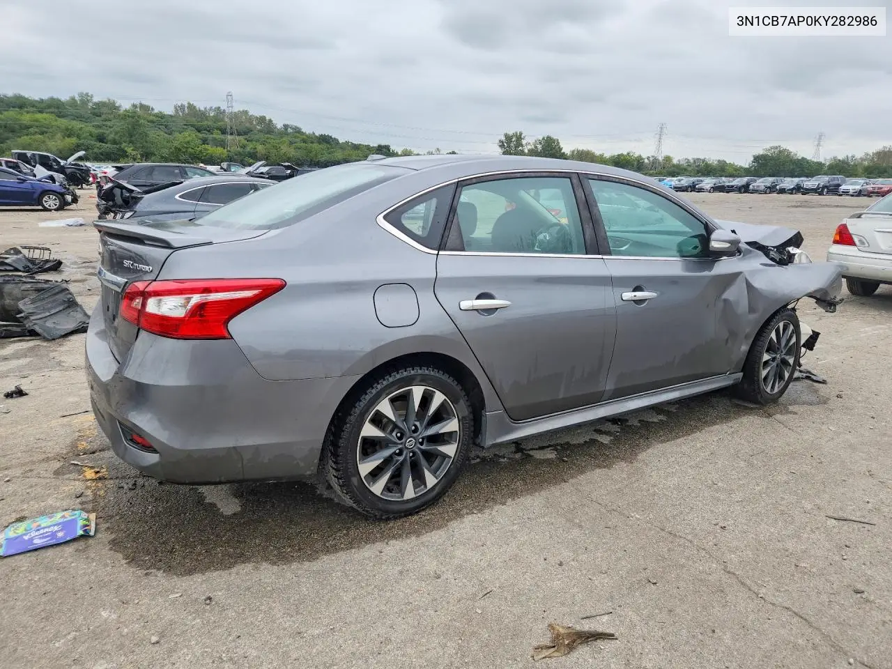 2019 NISSAN SENTRA VIN 3N1CB7AP0KY282986 — фото 3