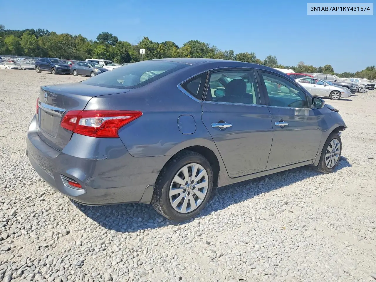 2019 NISSAN SENTRA VIN 3N1AB7AP1KY431574 — фото 3