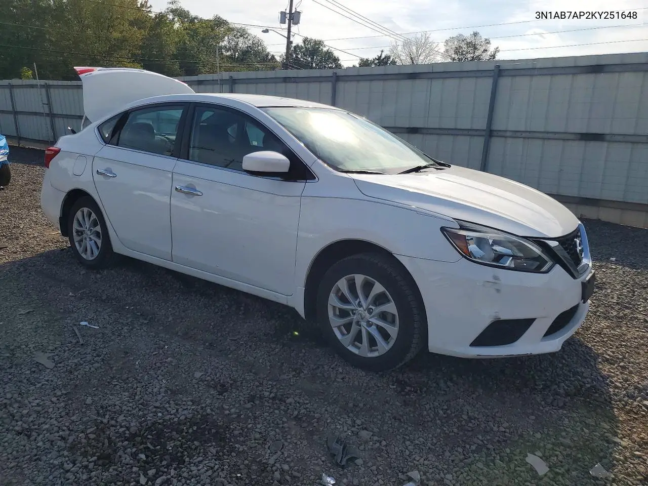 2019 NISSAN SENTRA VIN 3N1AB7AP2KY251648 — фото 4