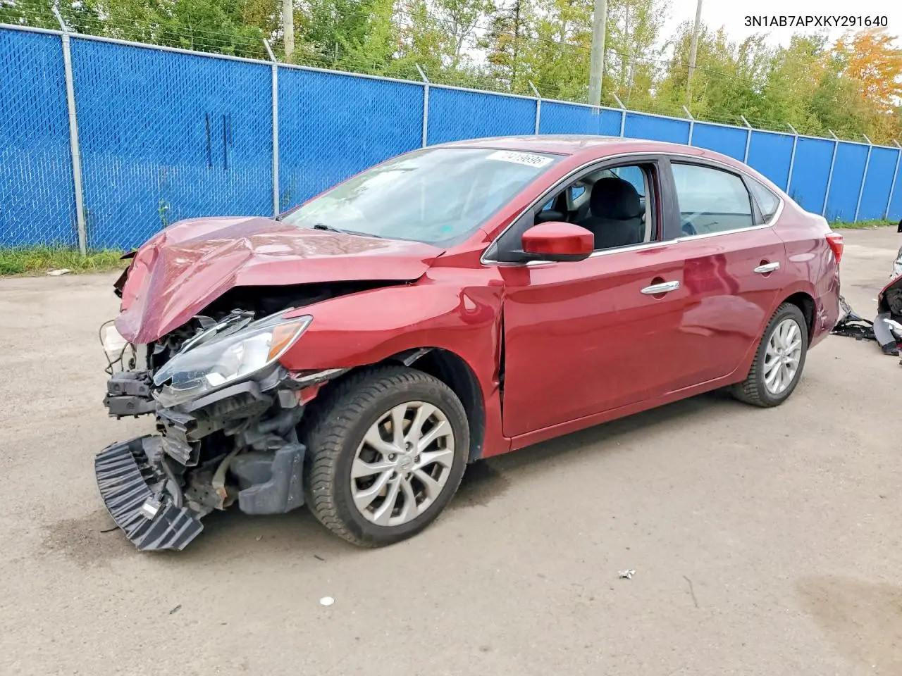 NISSAN SENTRA 2019, VIN 3N1AB7APXKY291640