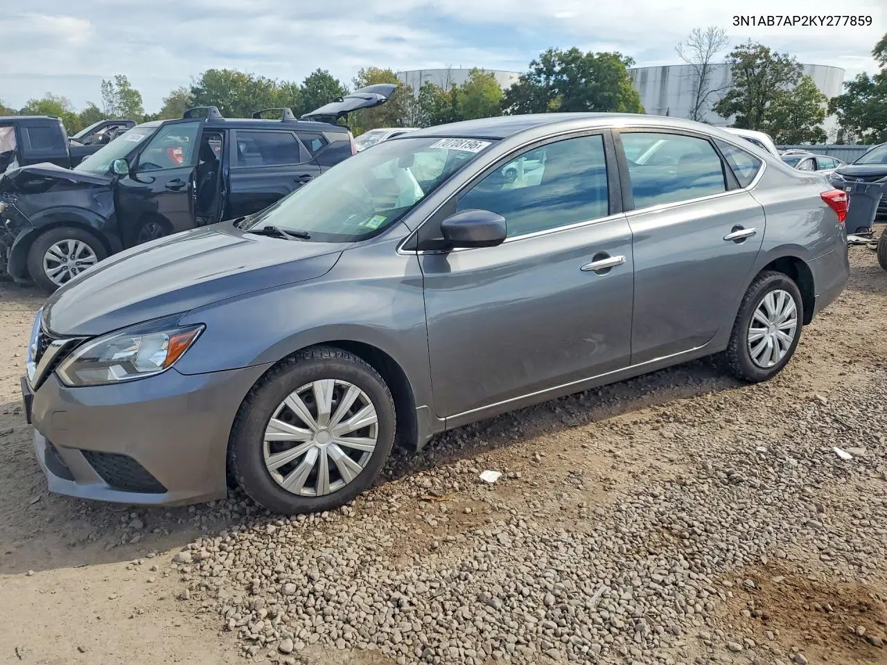 NISSAN SENTRA 2019, VIN 3N1AB7AP2KY277859