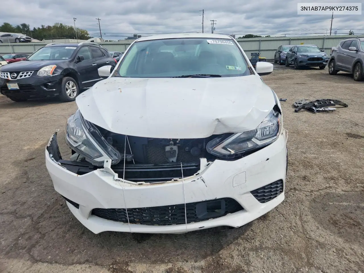 2019 NISSAN SENTRA VIN 3N1AB7AP9KY274375 — фото 5