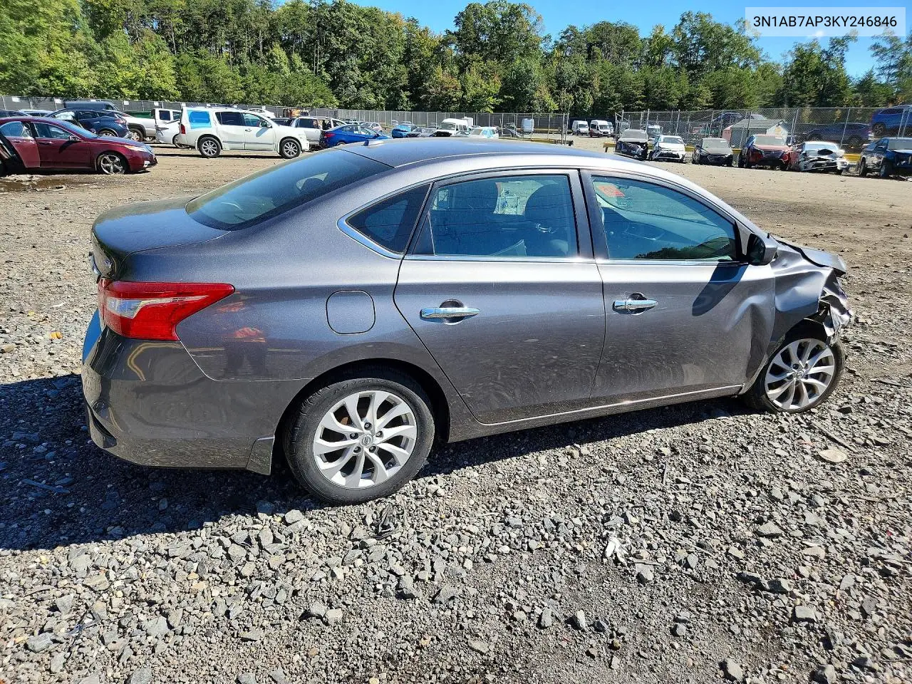 2019 NISSAN SENTRA VIN 3N1AB7AP3KY246846 — фото 4