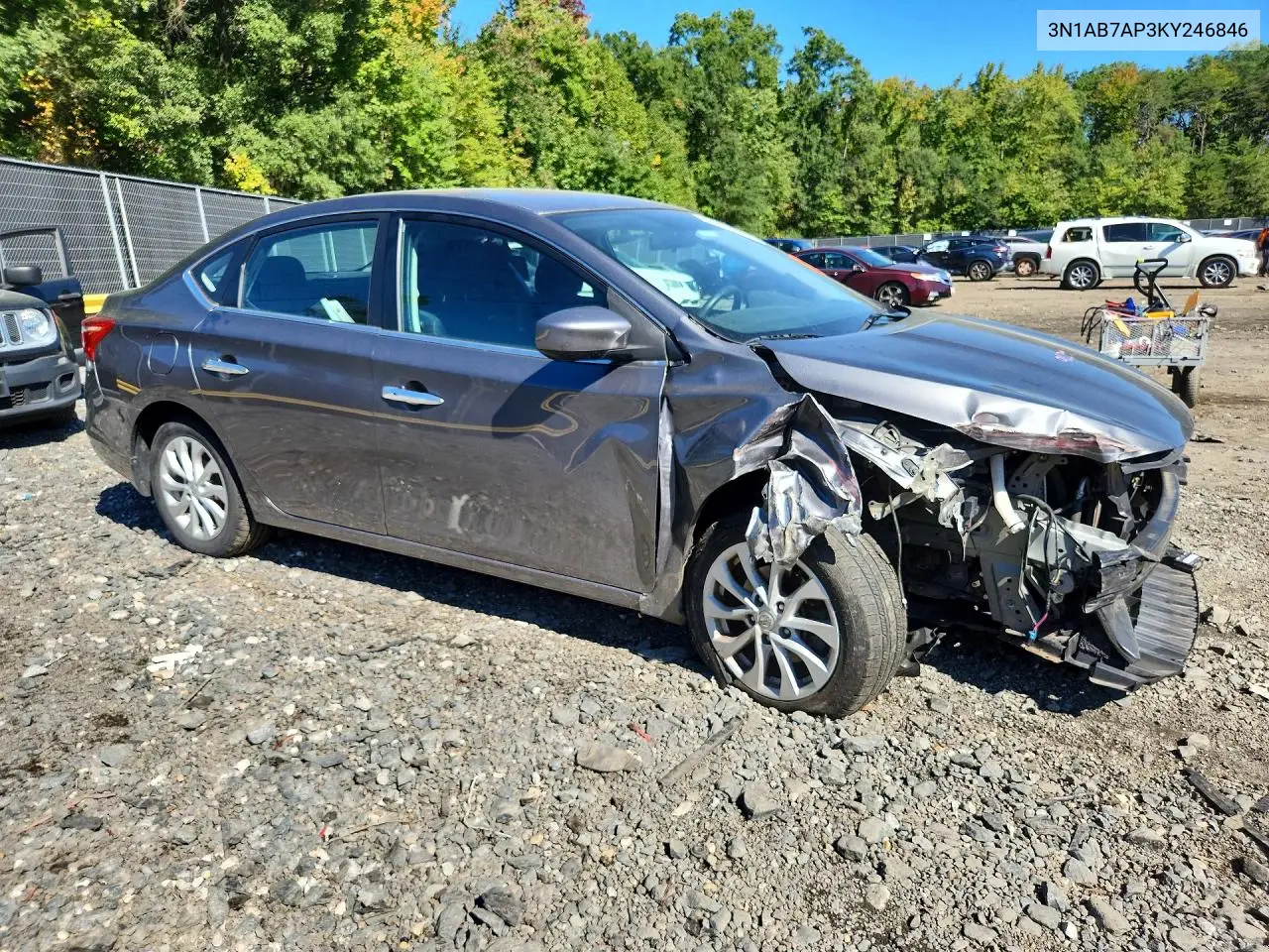 2019 NISSAN SENTRA VIN 3N1AB7AP3KY246846 — фото 5