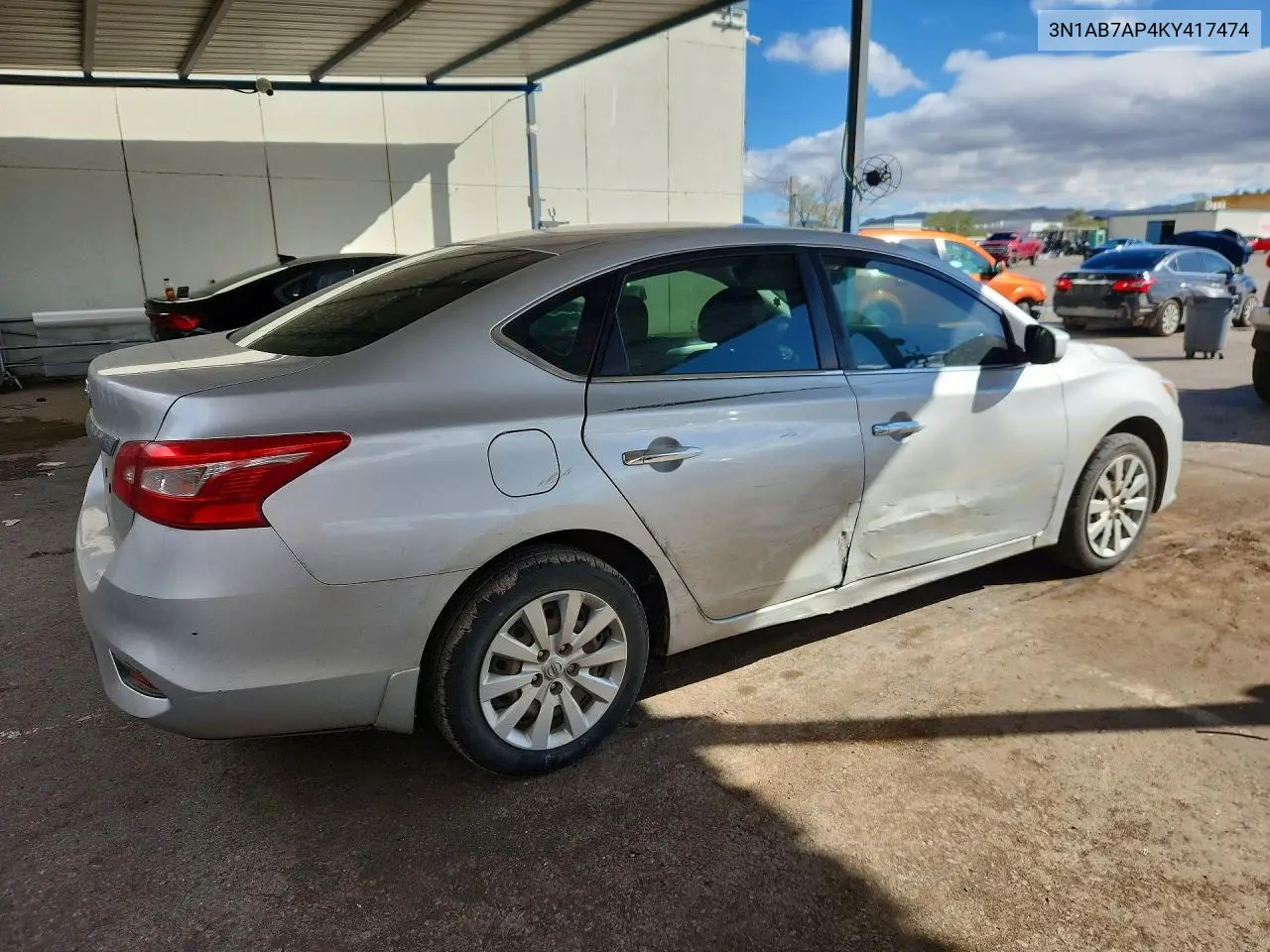 2019 NISSAN SENTRA VIN 3N1AB7AP4KY417474 — фото 3