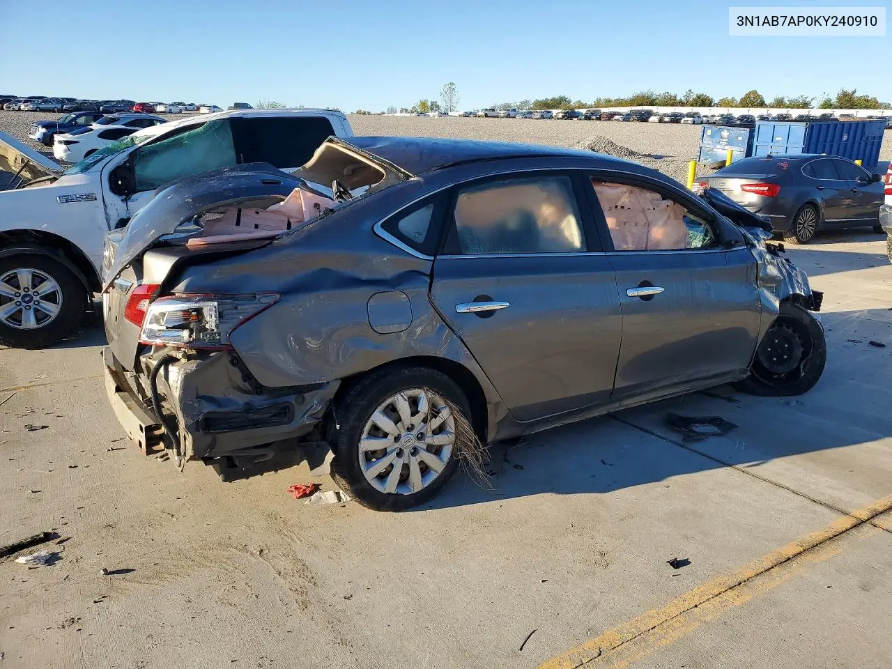 2019 NISSAN SENTRA VIN 3N1AB7AP0KY240910 — фото 3