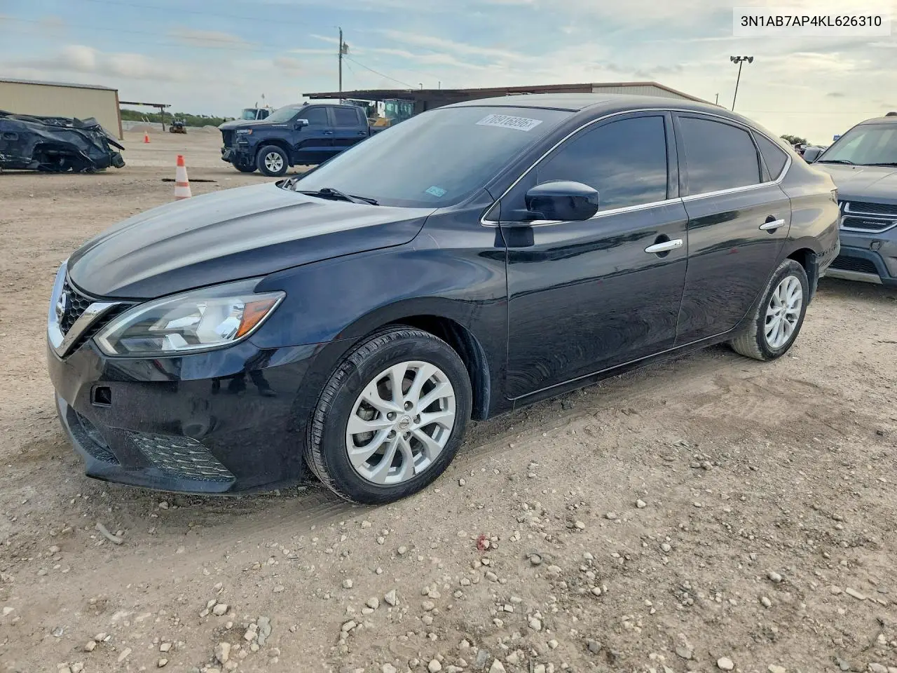 NISSAN SENTRA 2019, VIN 3N1AB7AP4KL626310