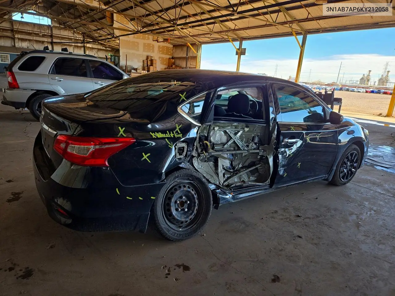 2019 NISSAN SENTRA VIN 3N1AB7AP6KY212058 — фото 3