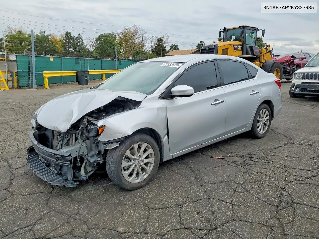 NISSAN SENTRA 2019, VIN 3N1AB7AP2KY327935