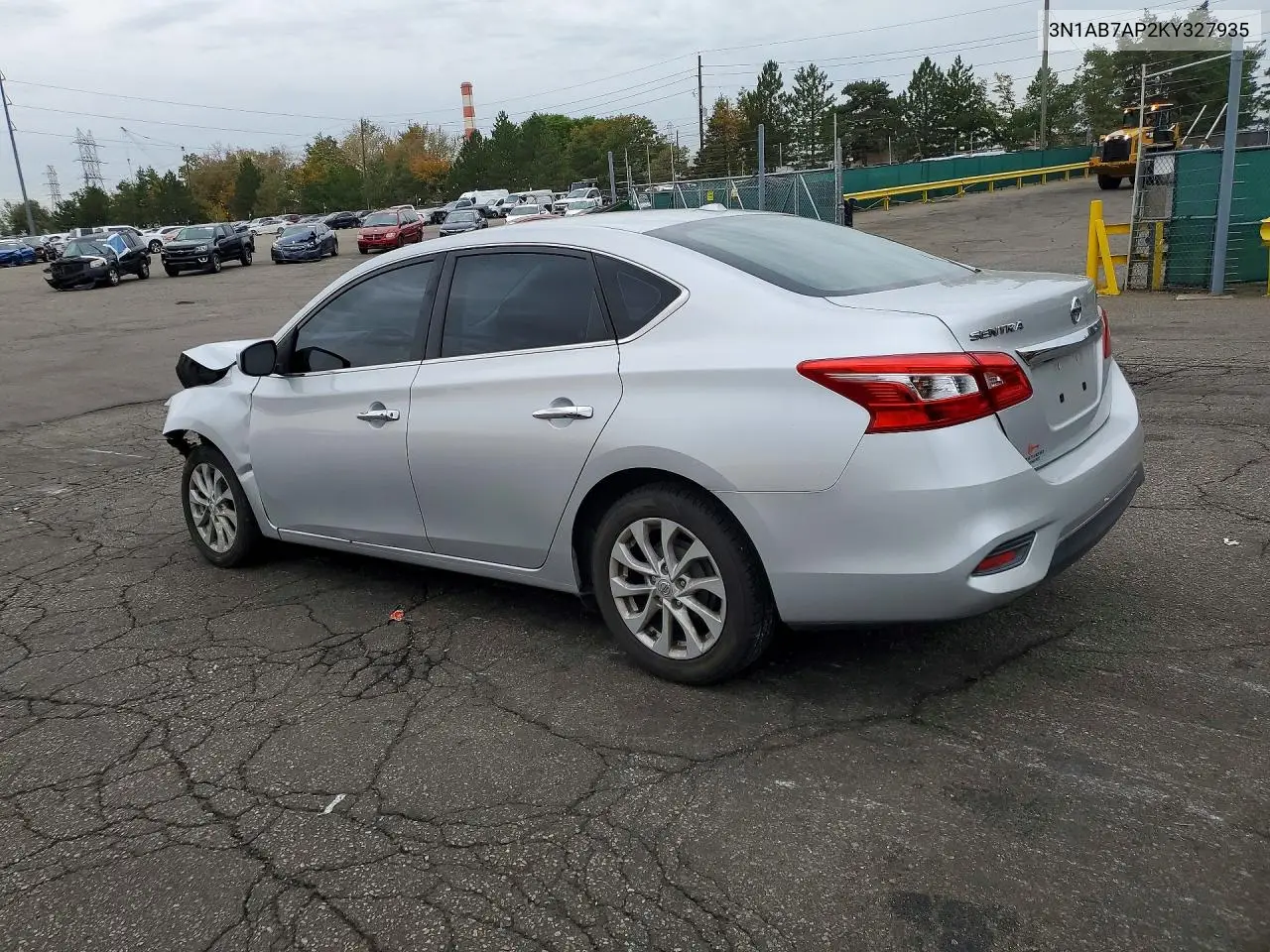 2019 NISSAN SENTRA VIN 3N1AB7AP2KY327935 — фото 2