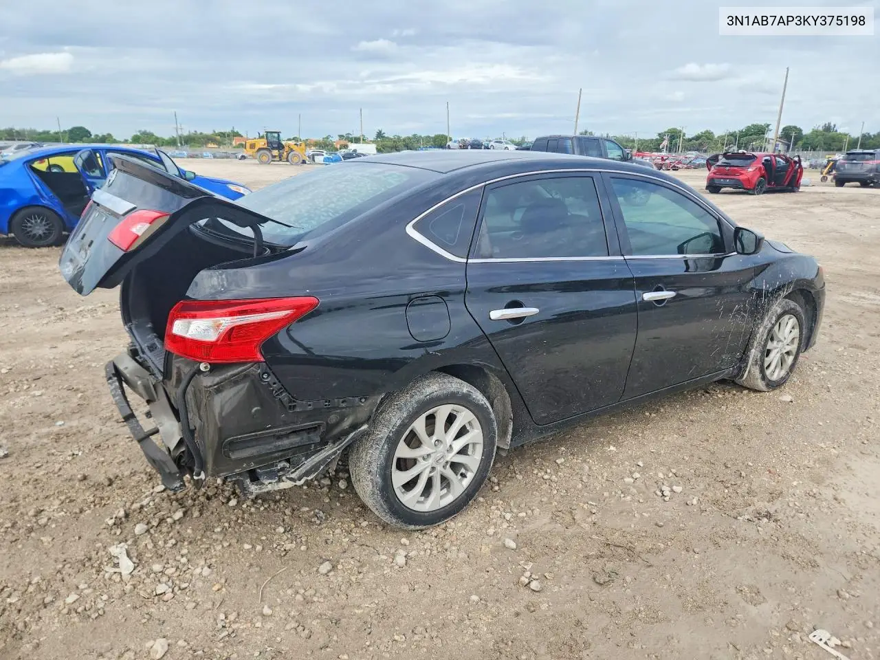 2019 NISSAN SENTRA VIN 3N1AB7AP3KY375198 — фото 3