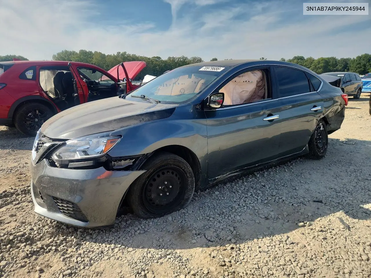 NISSAN SENTRA 2019, VIN 3N1AB7AP9KY245944