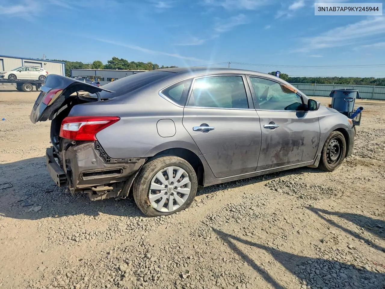 2019 NISSAN SENTRA VIN 3N1AB7AP9KY245944 — фото 3