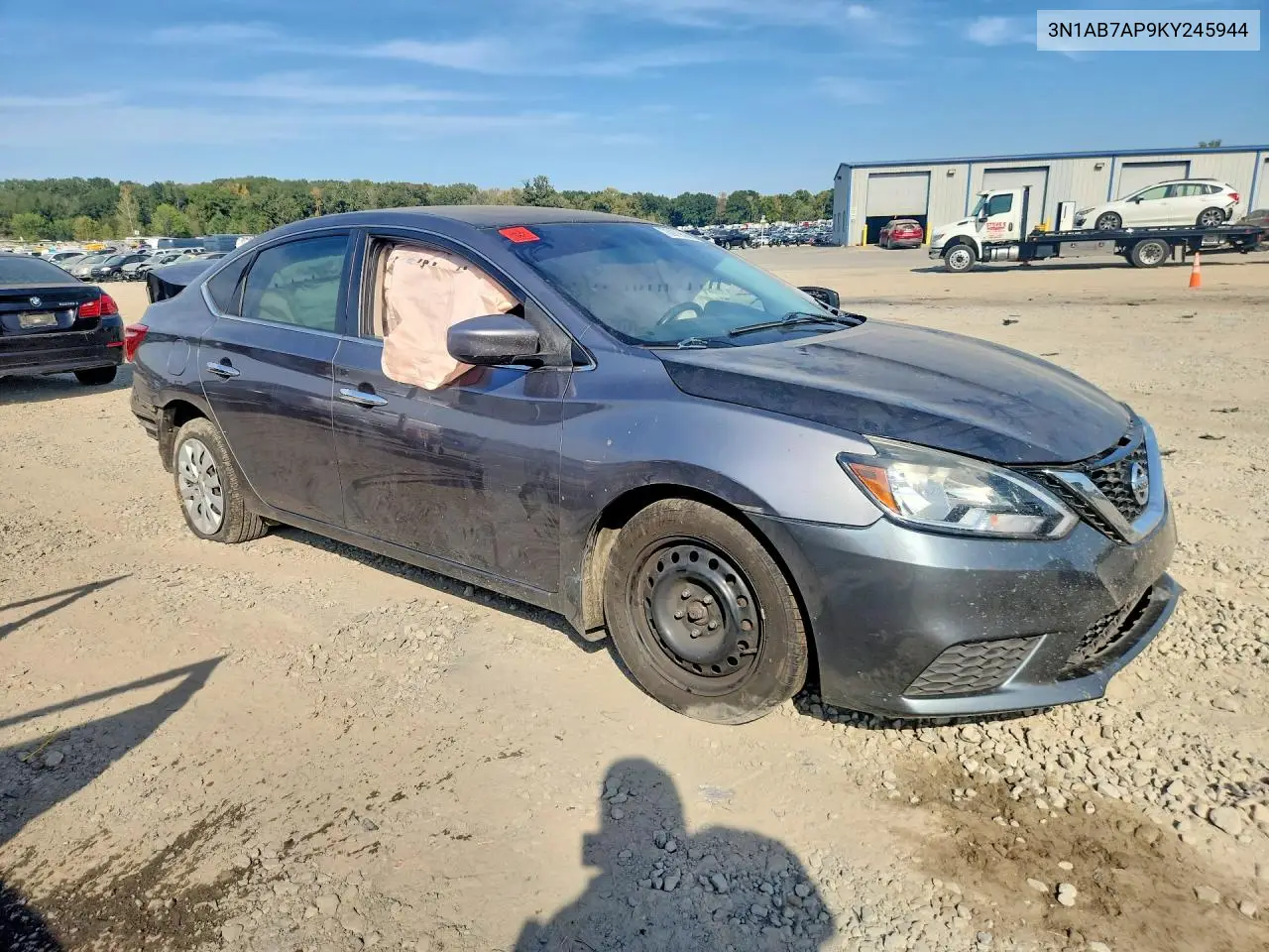 2019 NISSAN SENTRA VIN 3N1AB7AP9KY245944 — фото 4