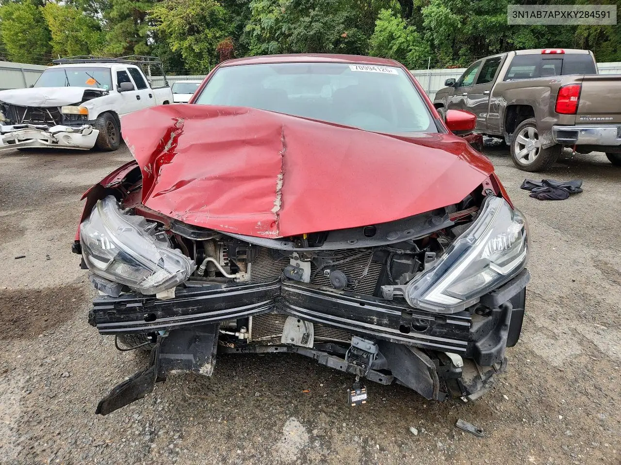 2019 NISSAN SENTRA VIN 3N1AB7APXKY284591 — фото 5