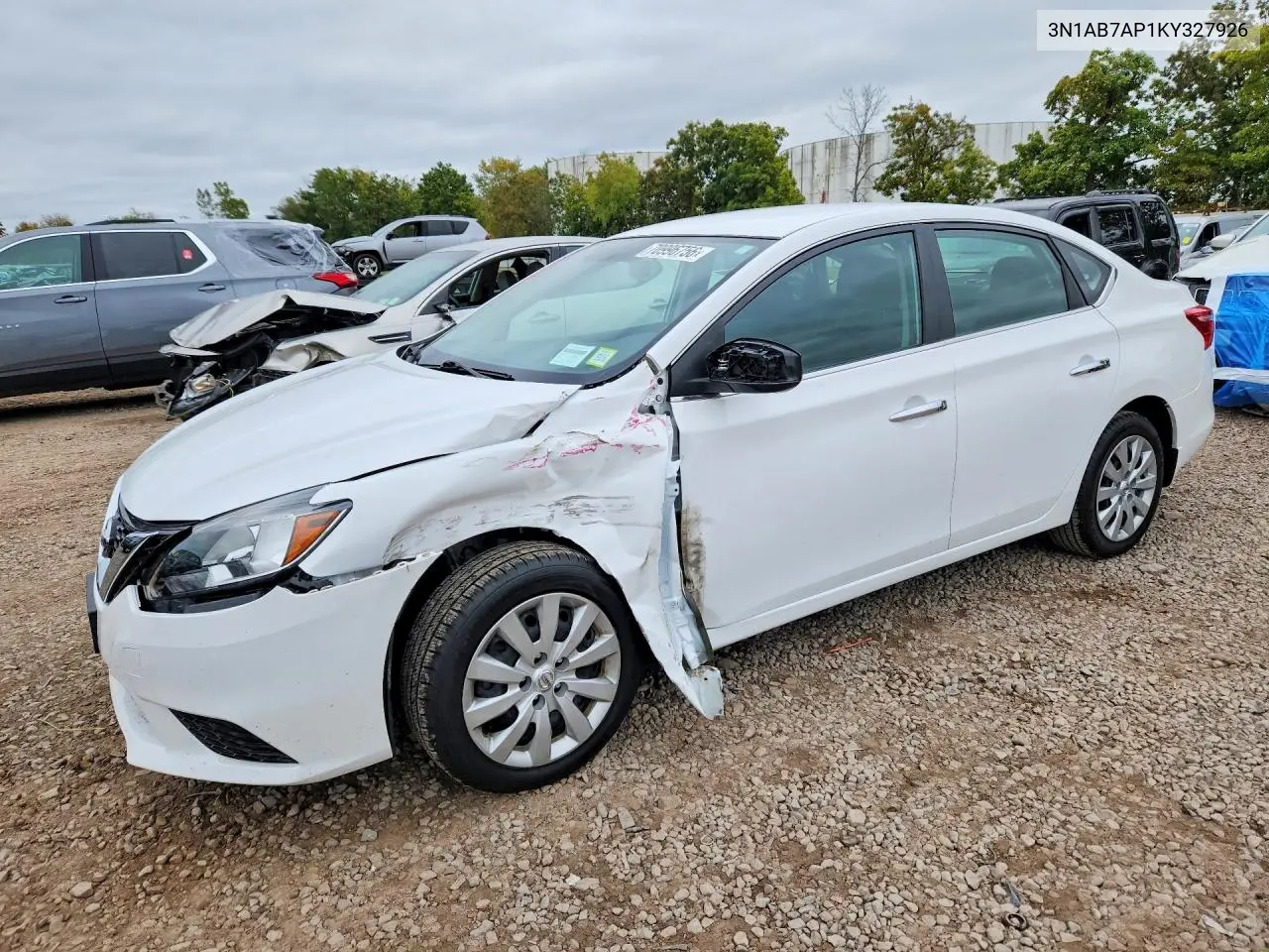 NISSAN SENTRA 2019, VIN 3N1AB7AP1KY327926