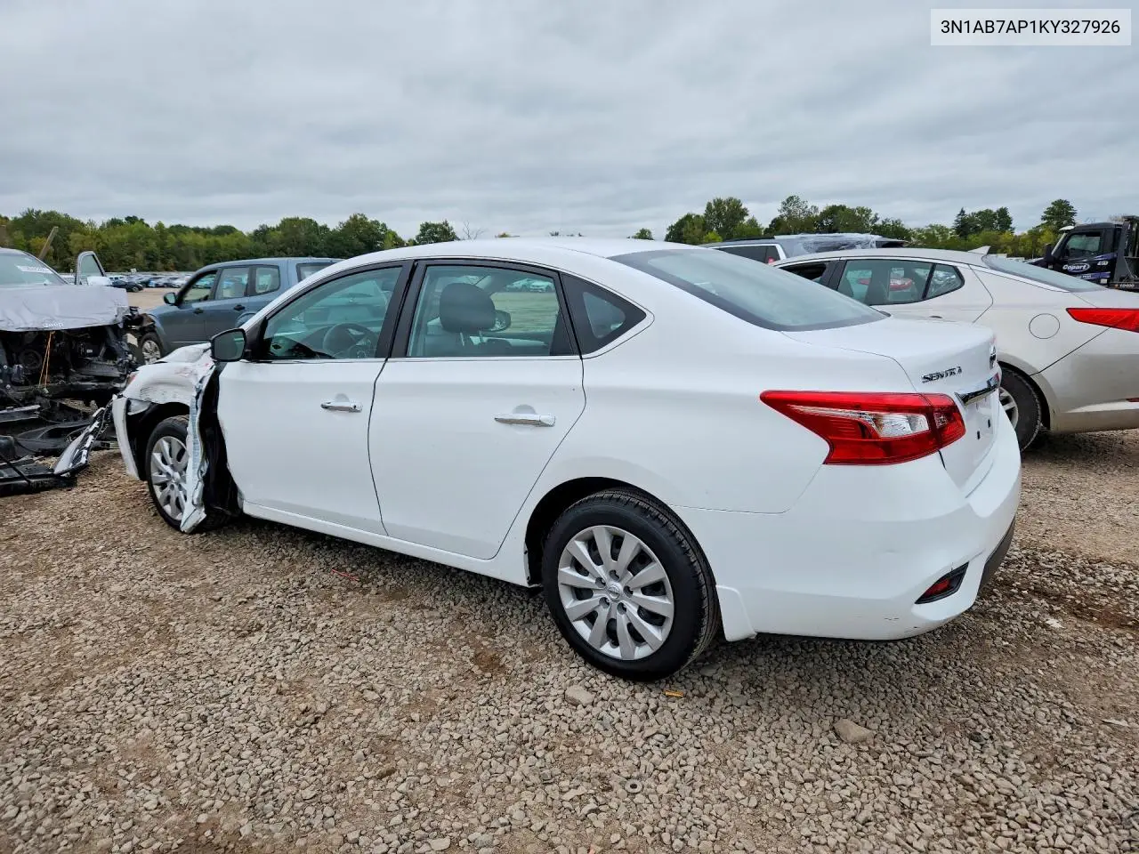 2019 NISSAN SENTRA VIN 3N1AB7AP1KY327926 — фото 2