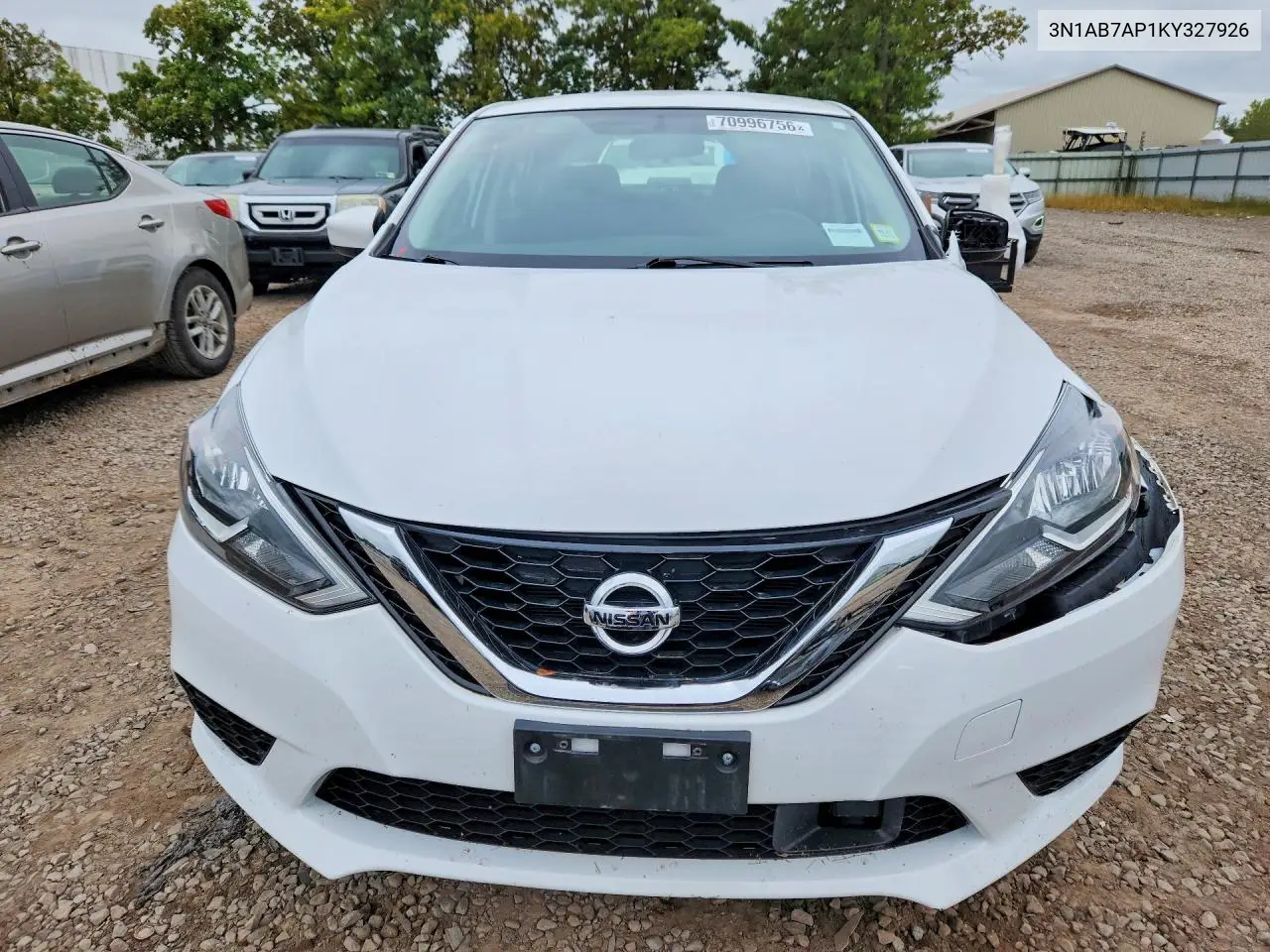 2019 NISSAN SENTRA VIN 3N1AB7AP1KY327926 — фото 5