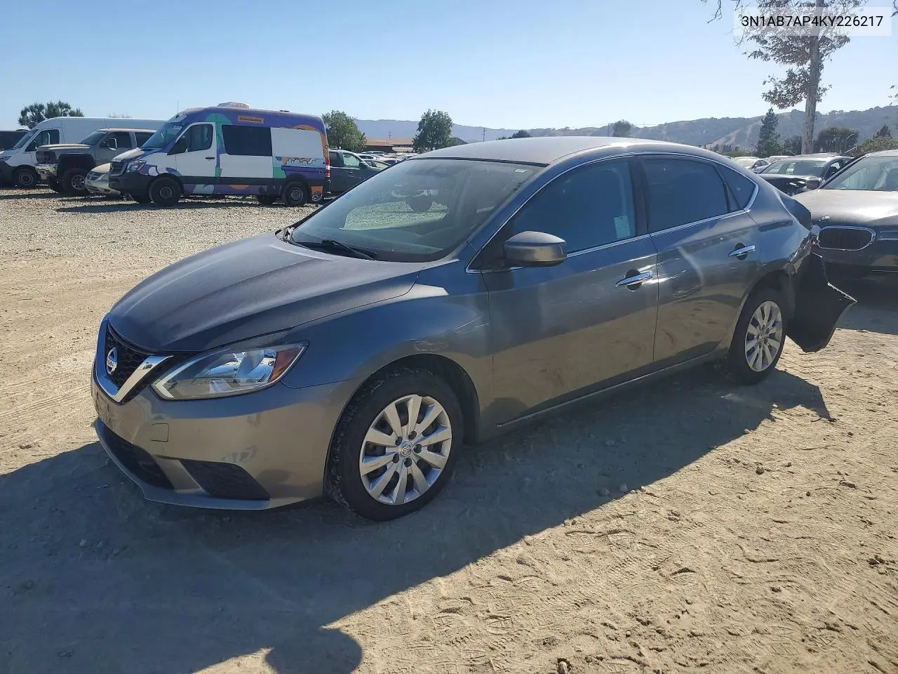 NISSAN SENTRA 2019, VIN 3N1AB7AP4KY226217