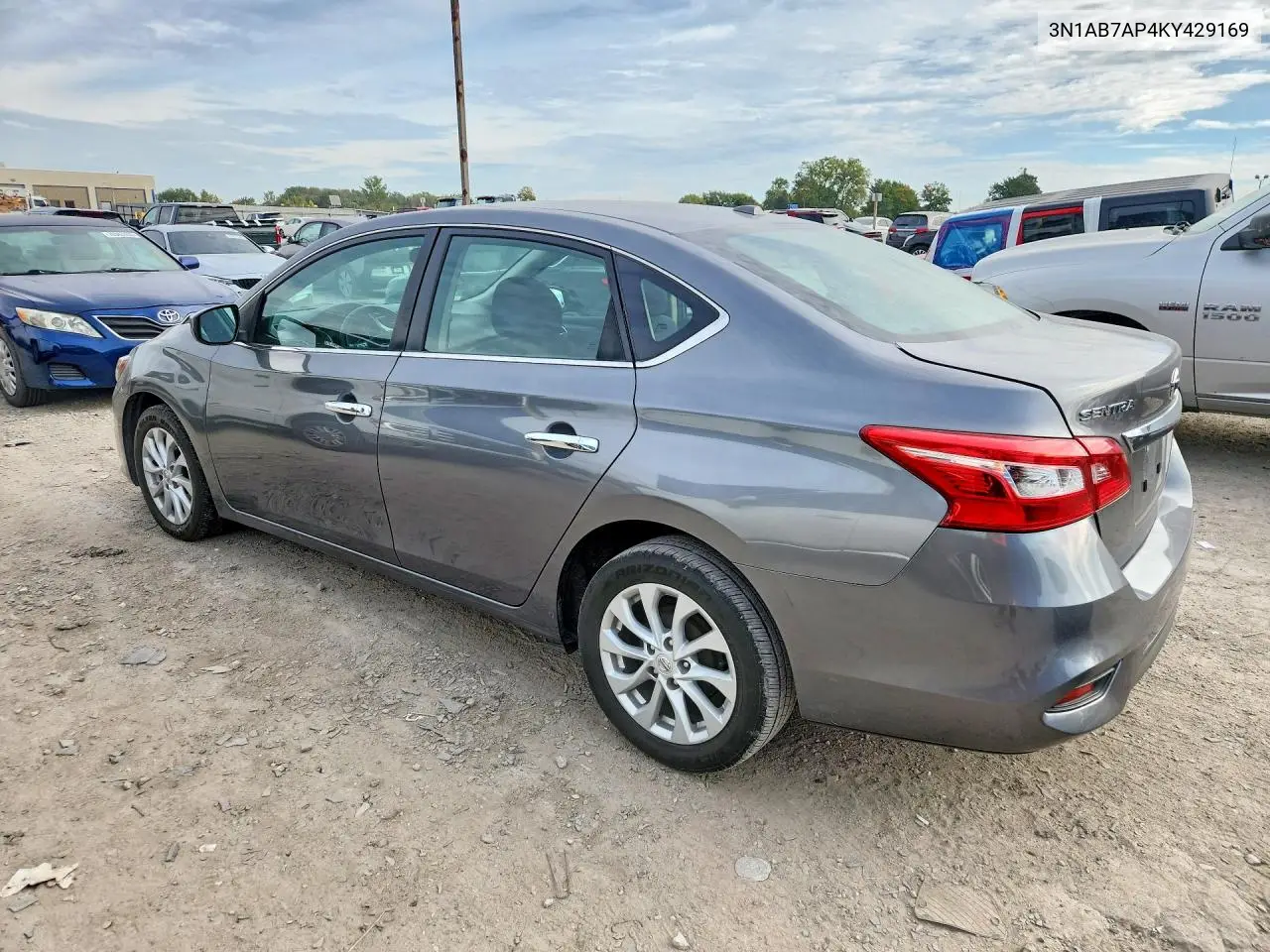 2019 NISSAN SENTRA VIN 3N1AB7AP4KY429169 — фото 2