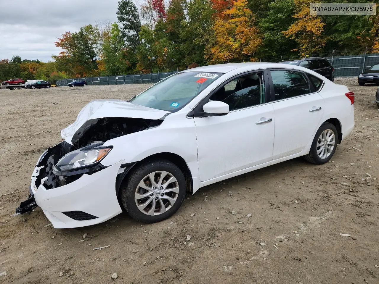 NISSAN SENTRA 2019, VIN 3N1AB7AP7KY375978