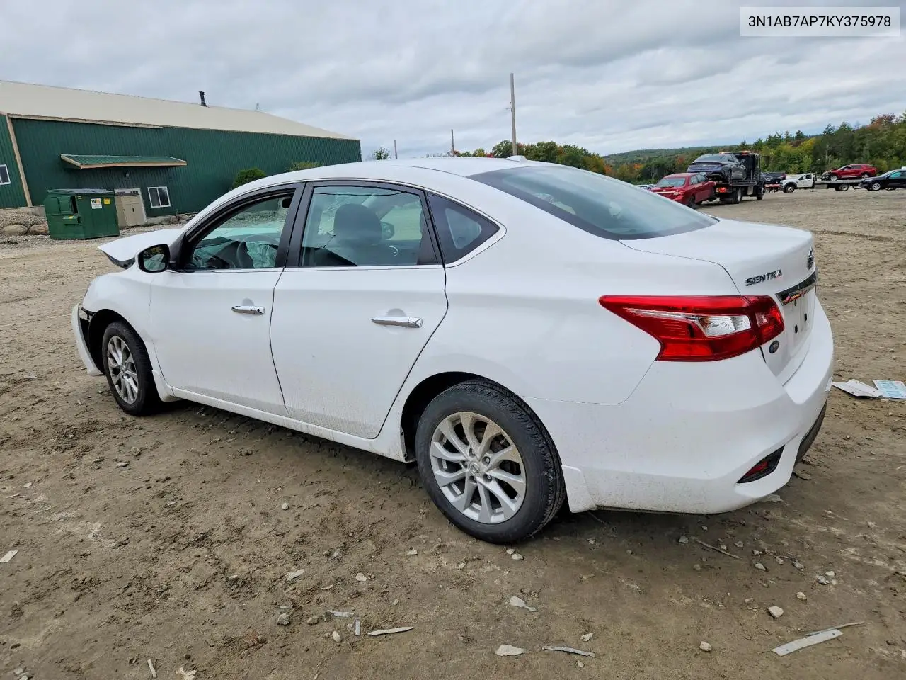 2019 NISSAN SENTRA VIN 3N1AB7AP7KY375978 — фото 2