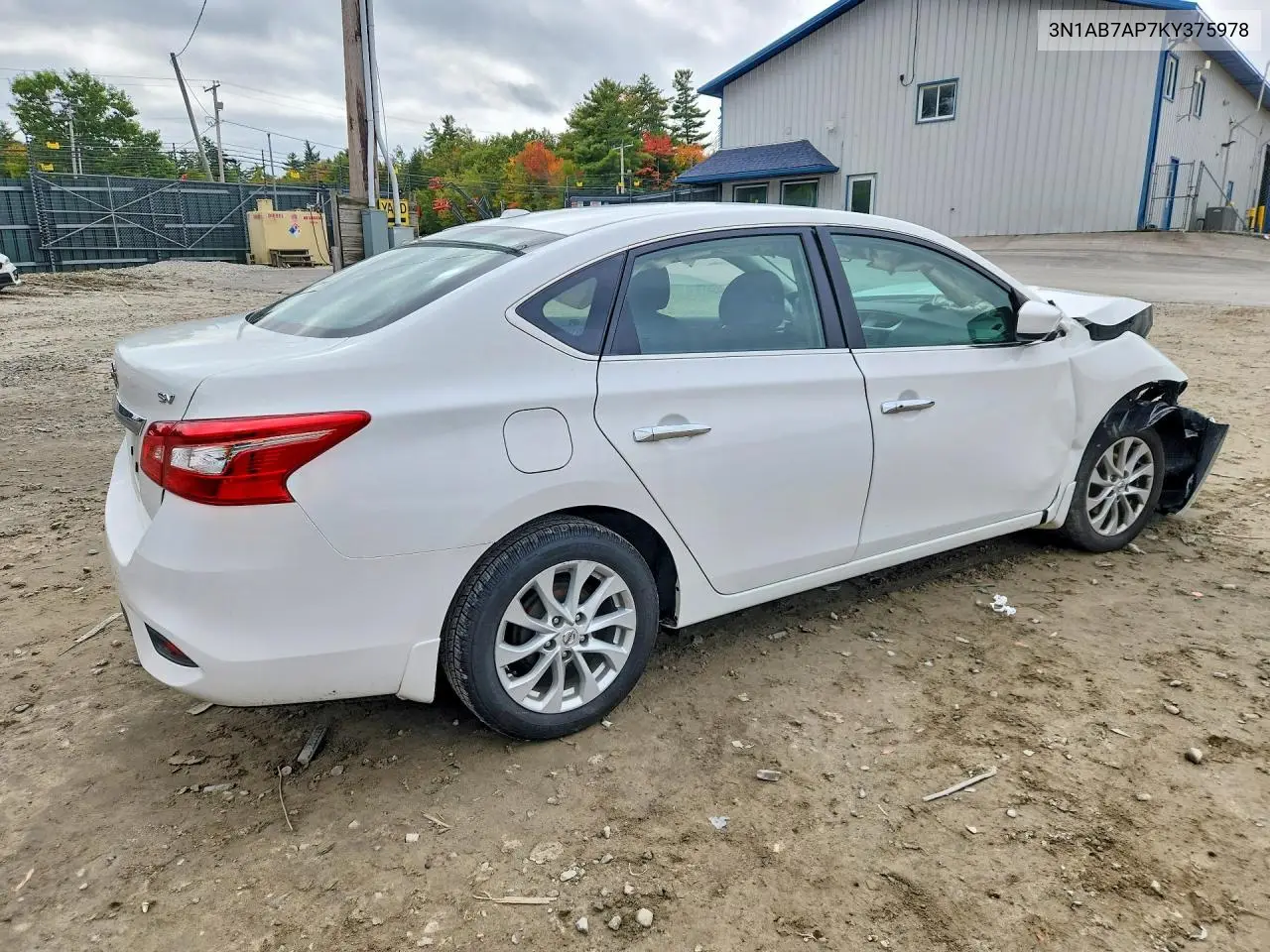 2019 NISSAN SENTRA VIN 3N1AB7AP7KY375978 — фото 3