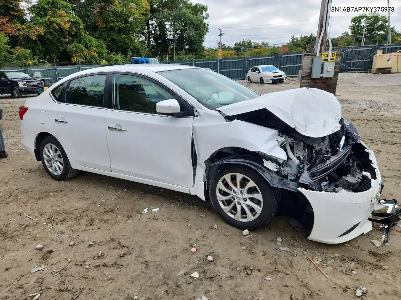 2019 NISSAN SENTRA VIN 3N1AB7AP7KY375978 — фото 4