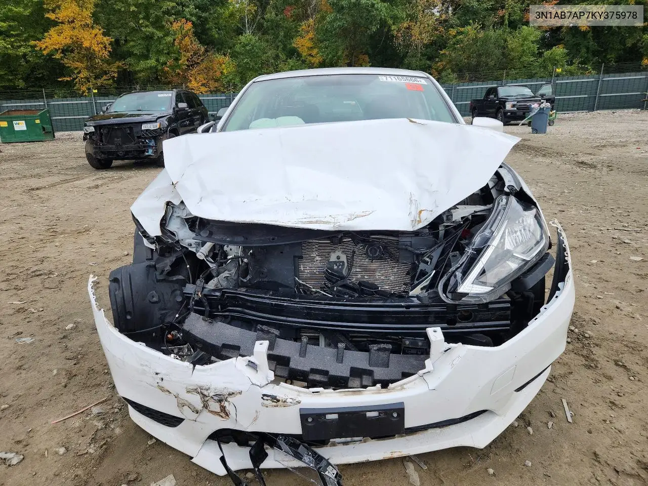 2019 NISSAN SENTRA VIN 3N1AB7AP7KY375978 — фото 5