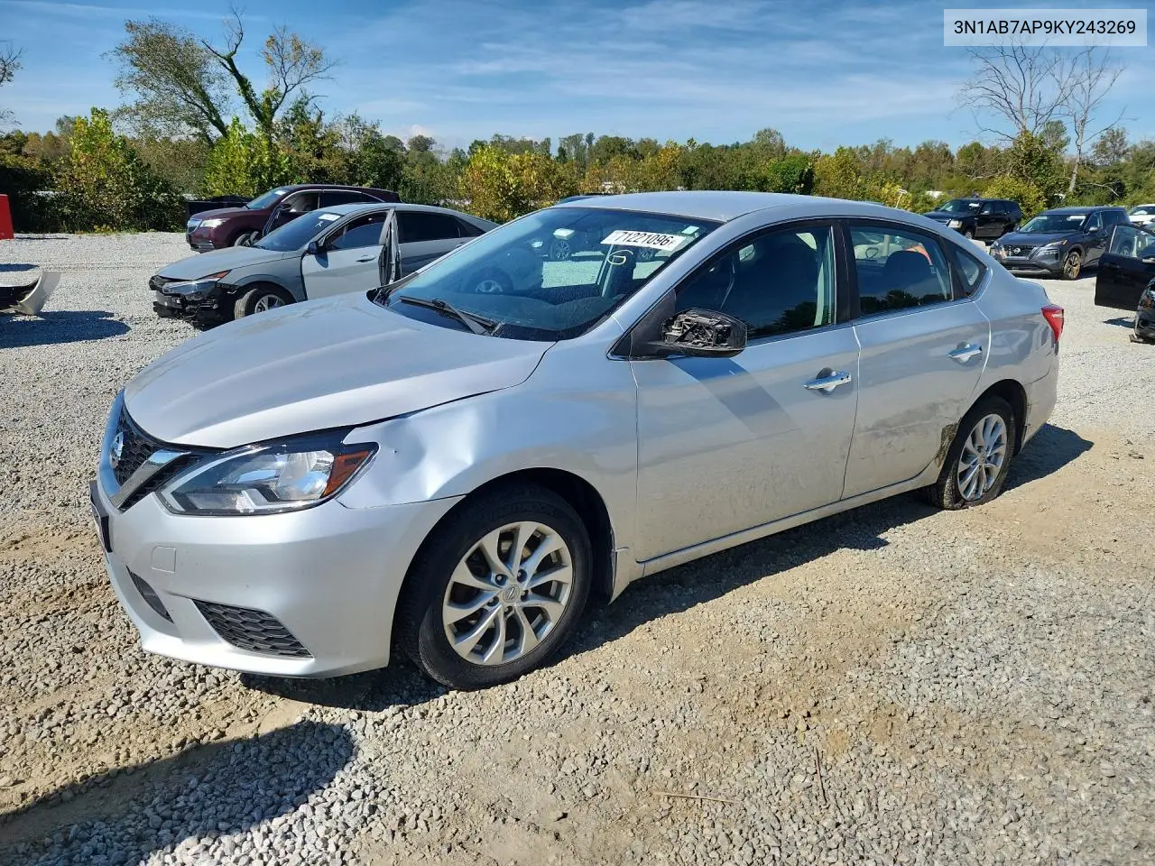 NISSAN SENTRA 2019, VIN 3N1AB7AP9KY243269