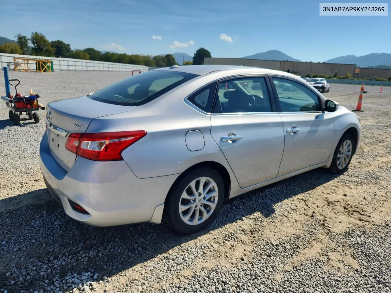 2019 NISSAN SENTRA VIN 3N1AB7AP9KY243269 — фото 3
